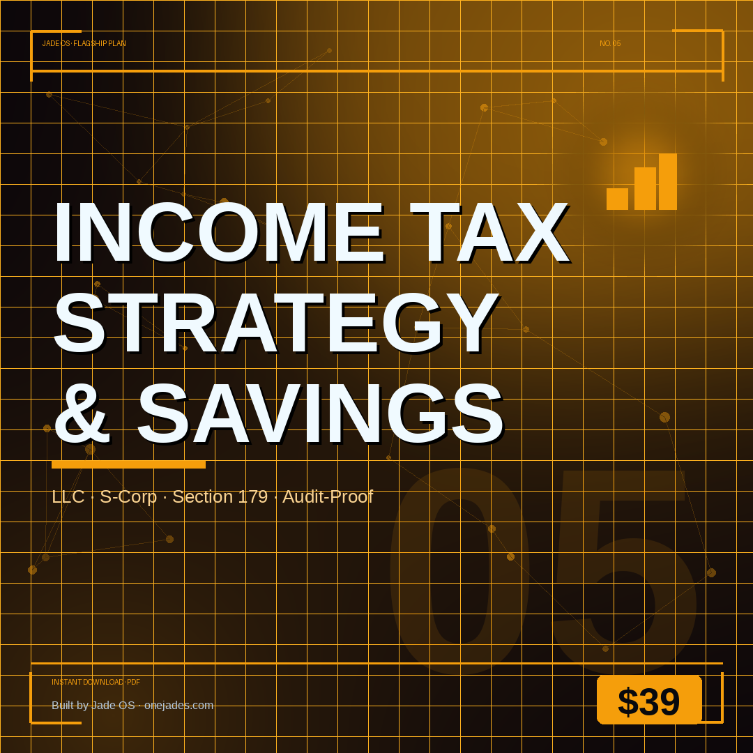 Income Tax Strategy & Savings Plan