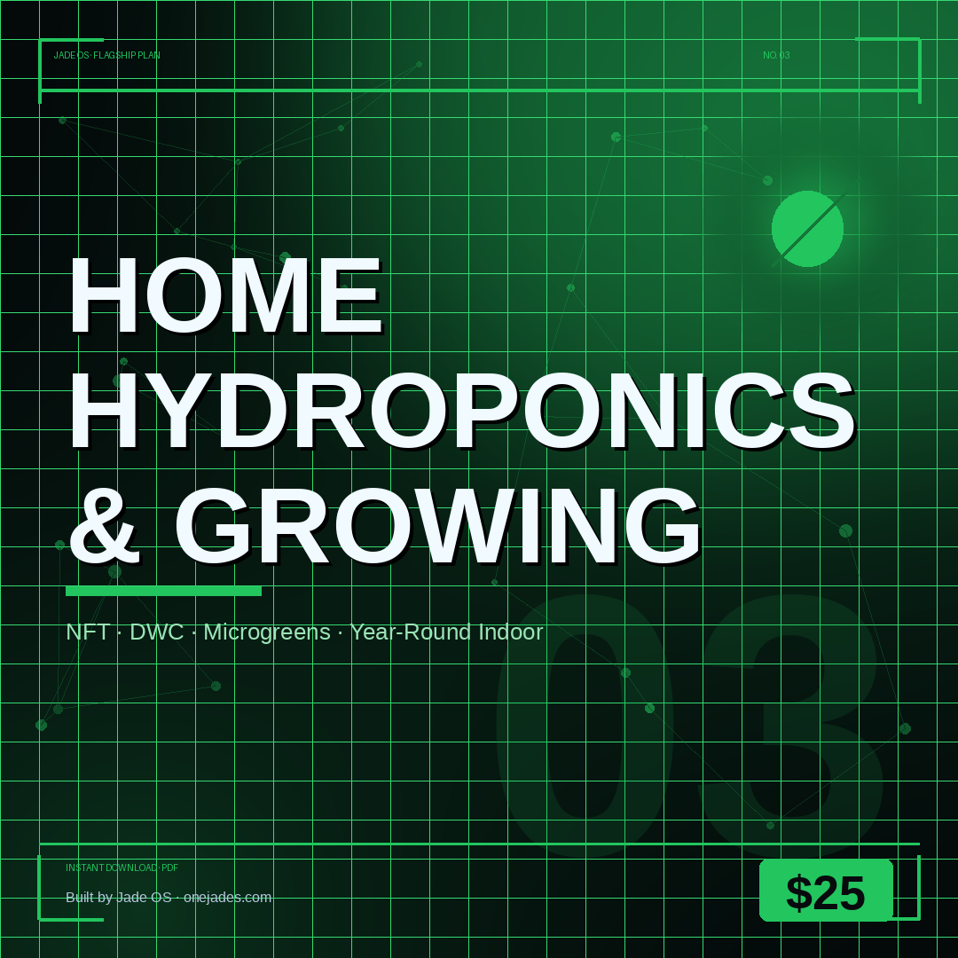 Home Hydroponics & Indoor Growing Plan