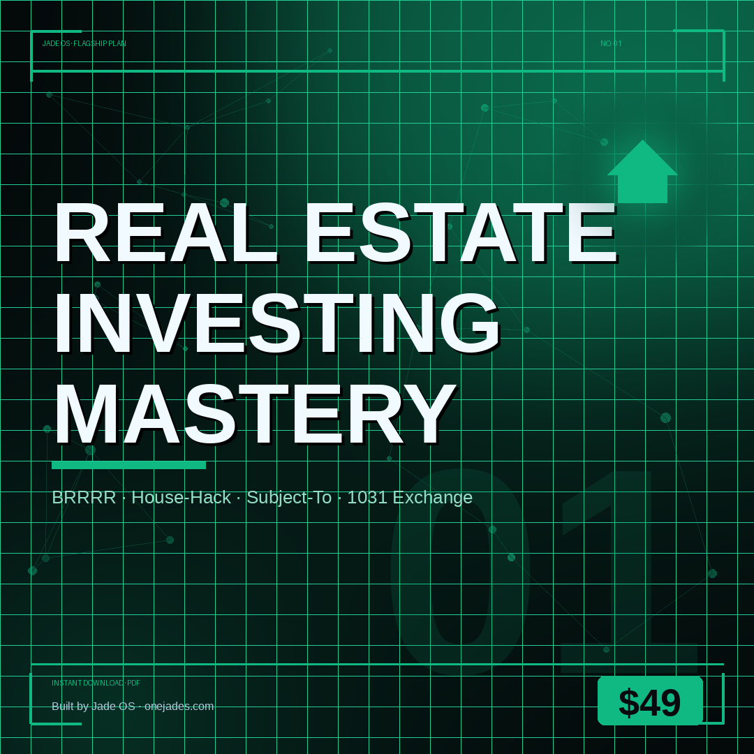 Real Estate Investing Mastery Plan