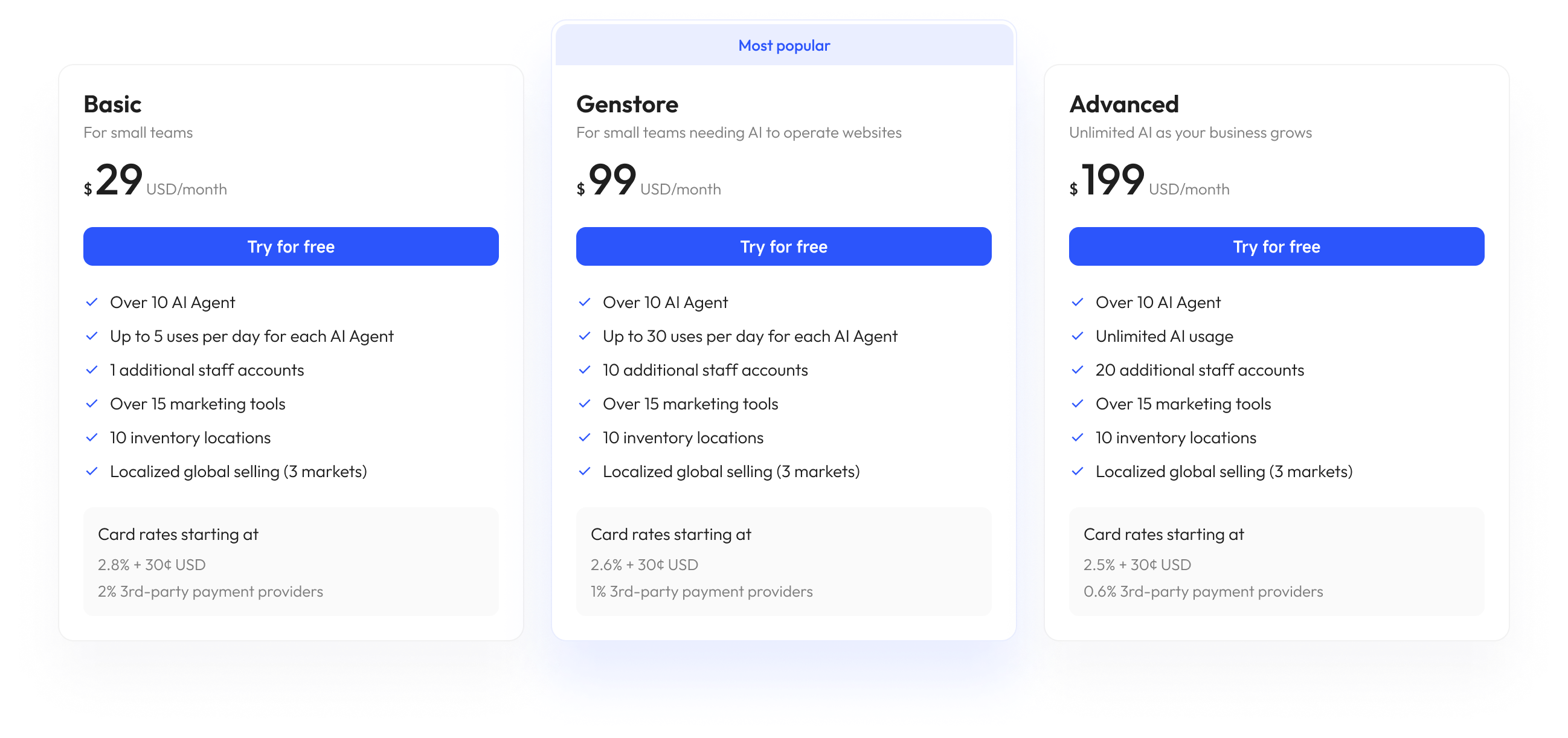 genstore pricing