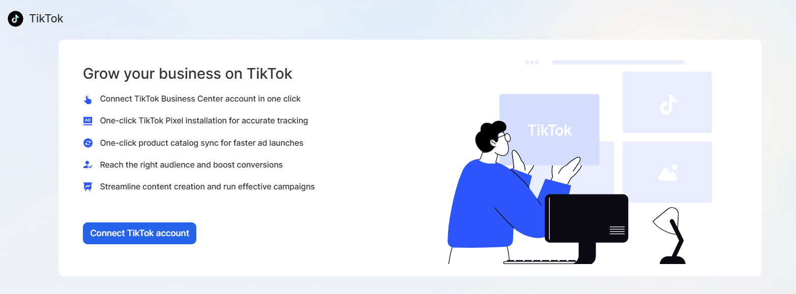 connect tiktok account