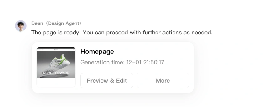 design agent changes store style