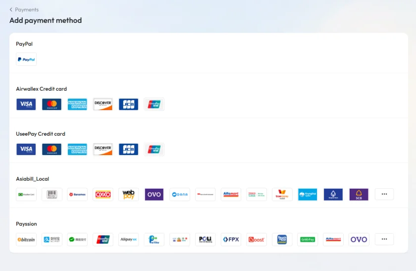 genstore payment setting