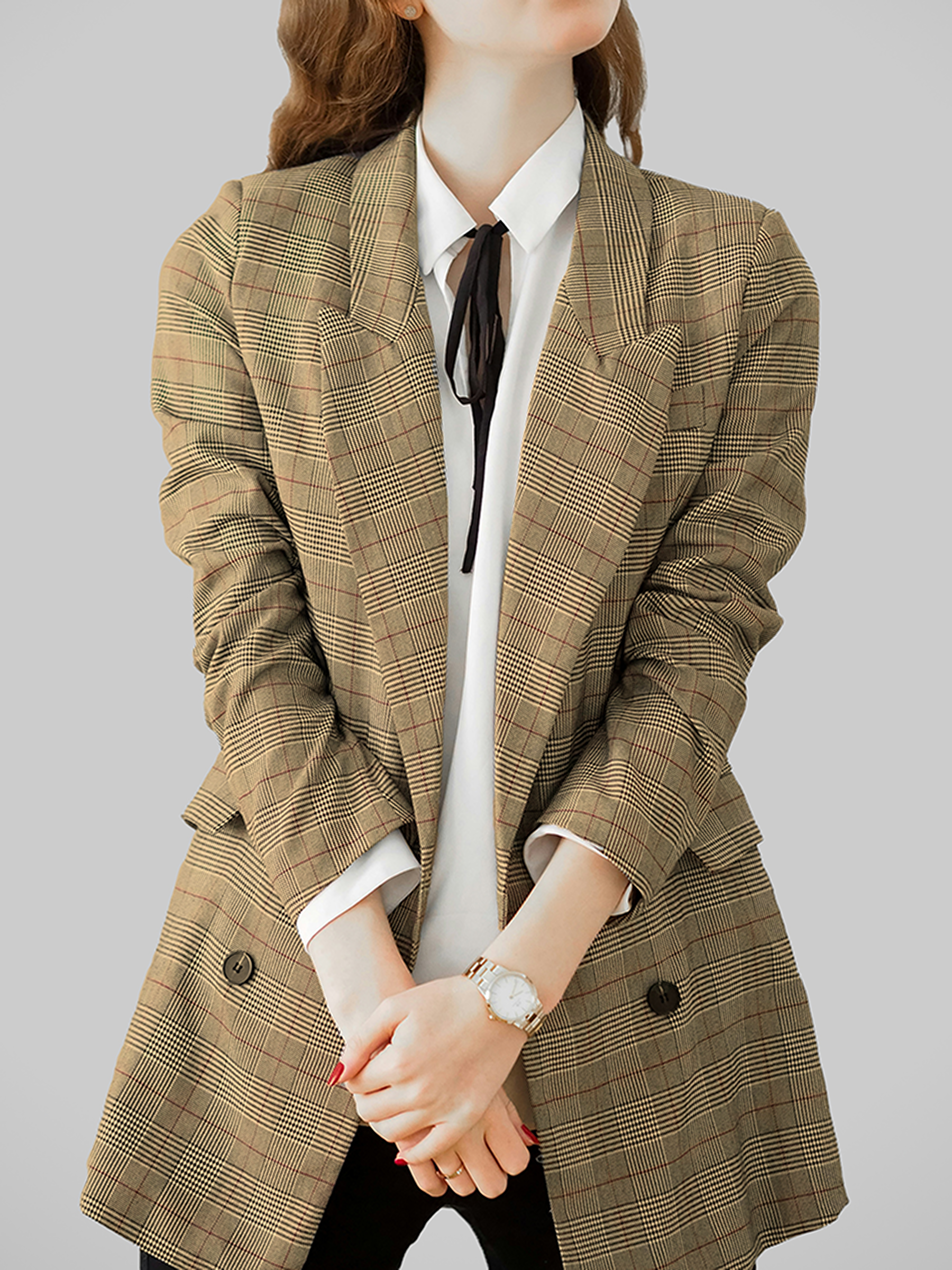 Women's long casual suit小图2.png