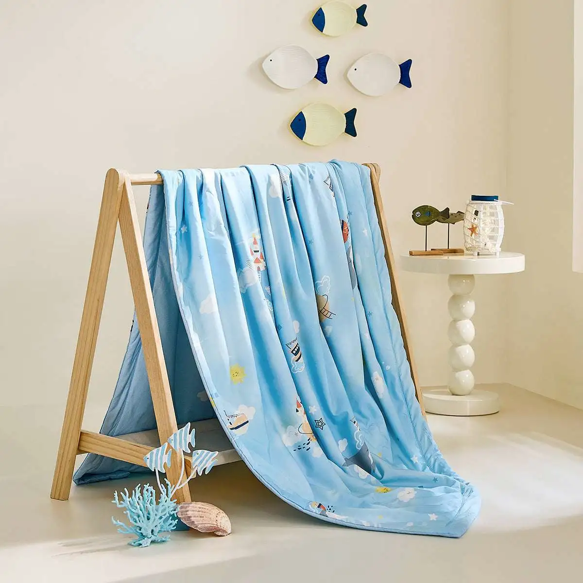 100% Mulberry Silk Summer Quilt - Machine Washable Comforter-Kids
