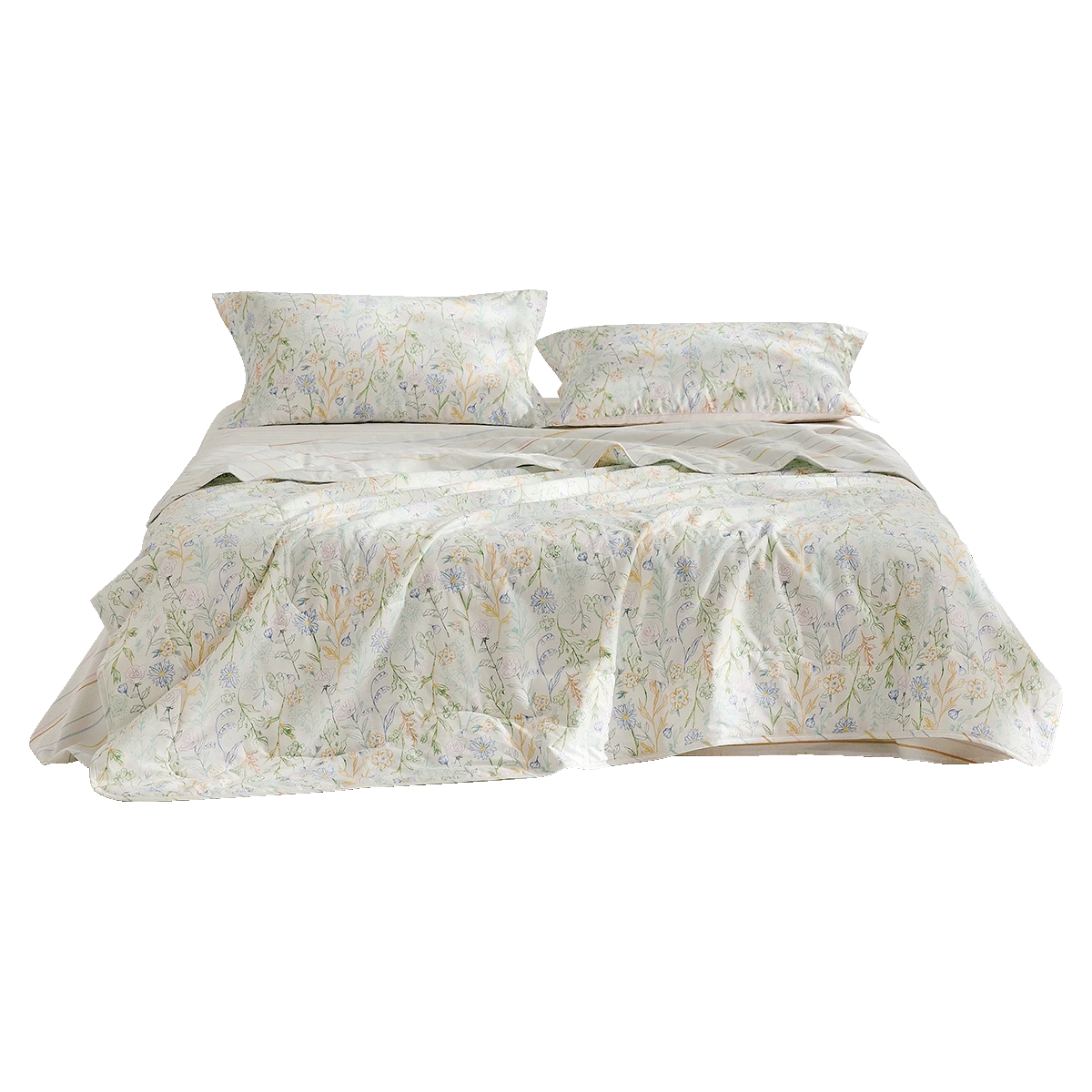 100% Cotton Antibacterial Fiber Washed Summer Quilt