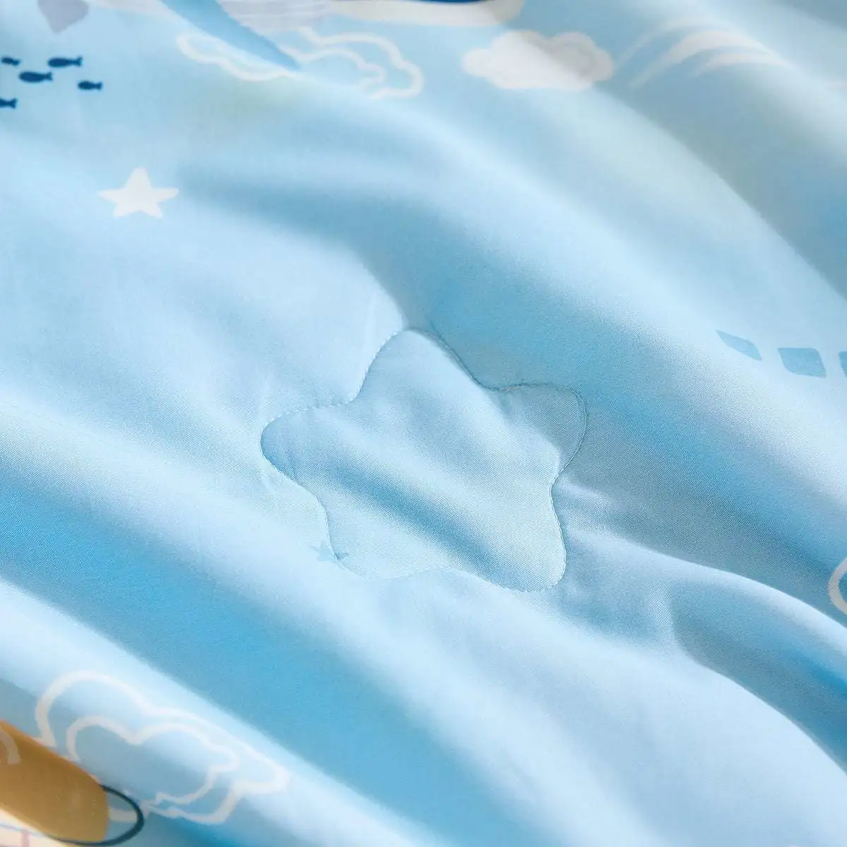 100% Mulberry Silk Summer Quilt - Machine Washable Comforter-Kids