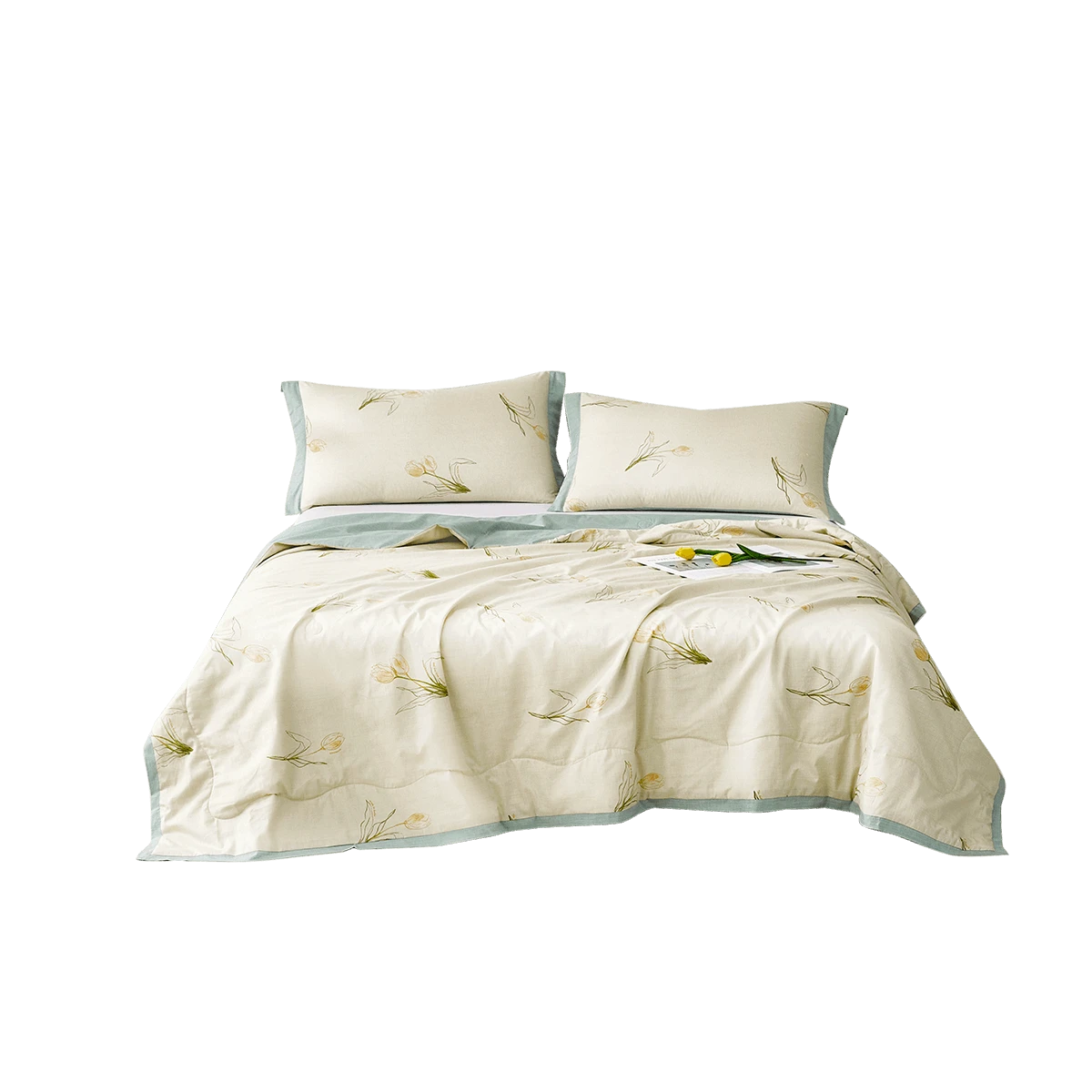 BloomScape™ Washable Silk Summer Comforter - Organic Cotton & Silk Collection