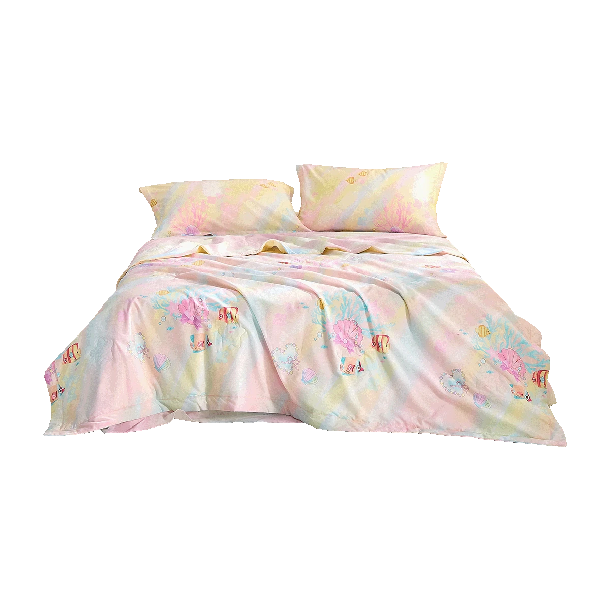 100% Mulberry Silk Summer Quilt - Machine Washable Comforter-Kids