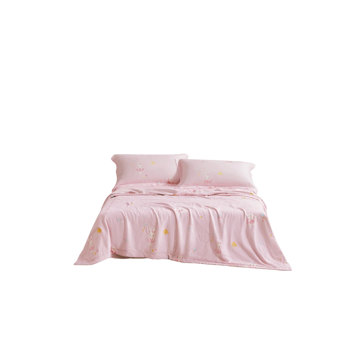 Cloud-Soft Antimicrobial Silk Summer Quilt (Bunny Princess)