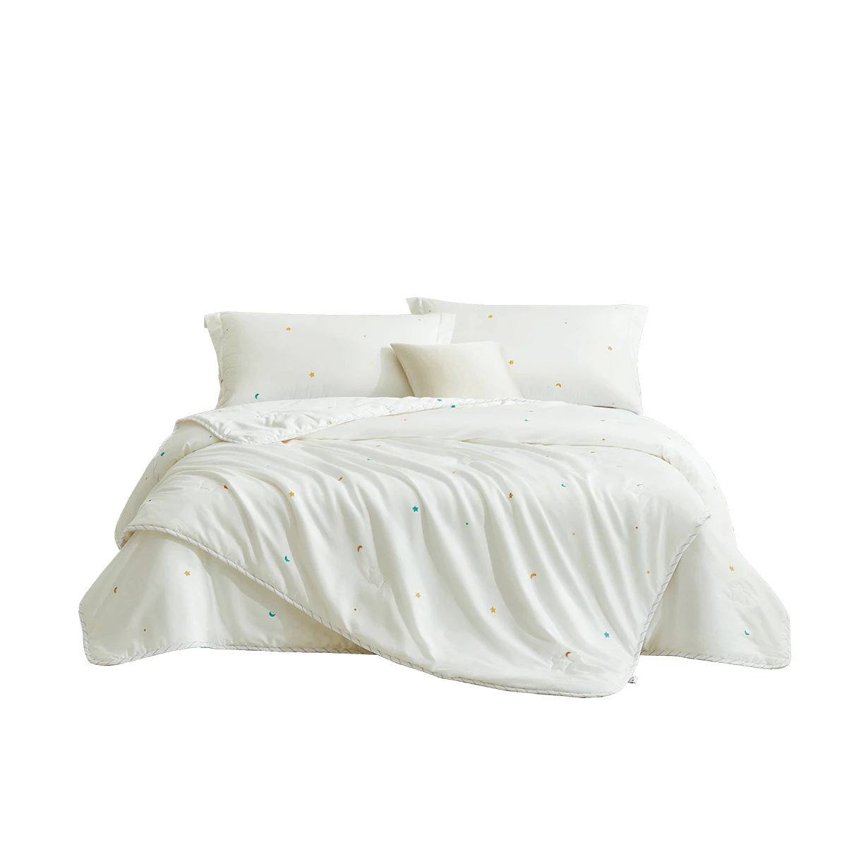 SleepGenius 100% Cotton & Mulberry Silk Dual-Comfort Quilt