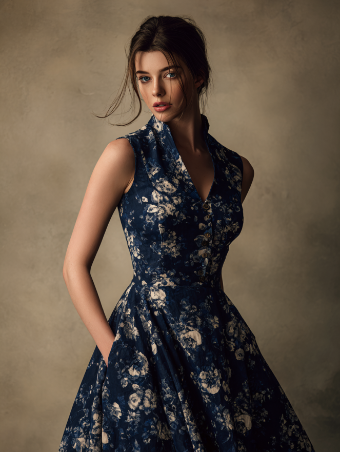 Maris Floral Knee Dress