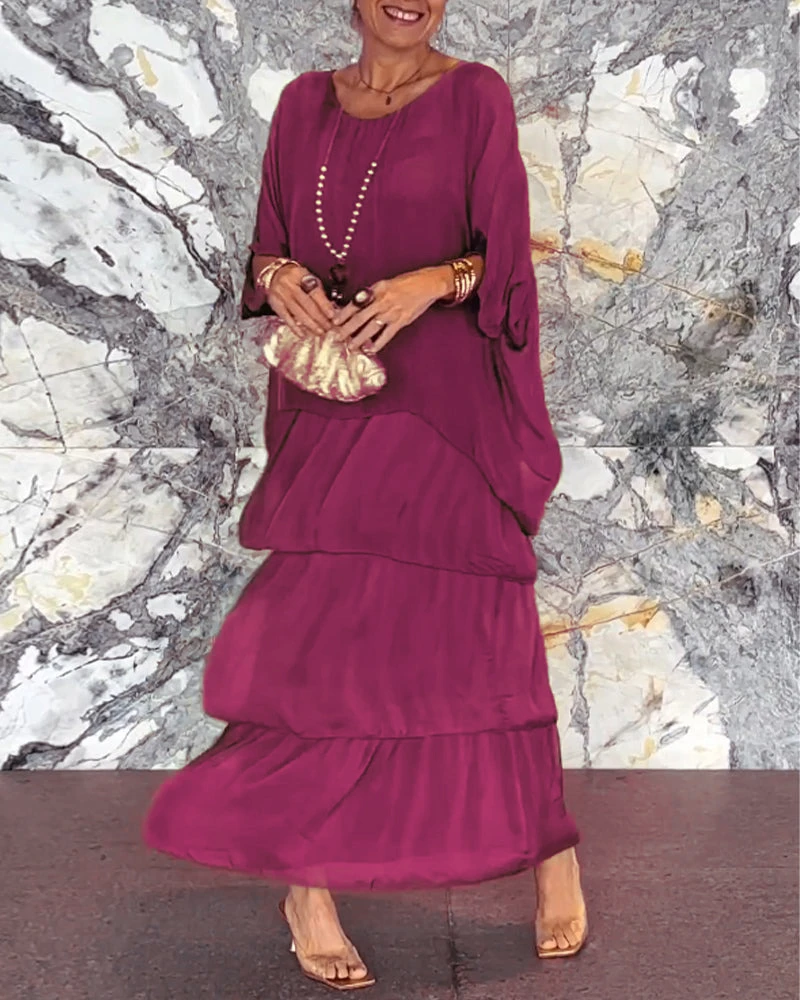 (2024 New Summer New Fashion) ARTISTIC STYLE CHIFFON LOOSE DRESS ✨BUY