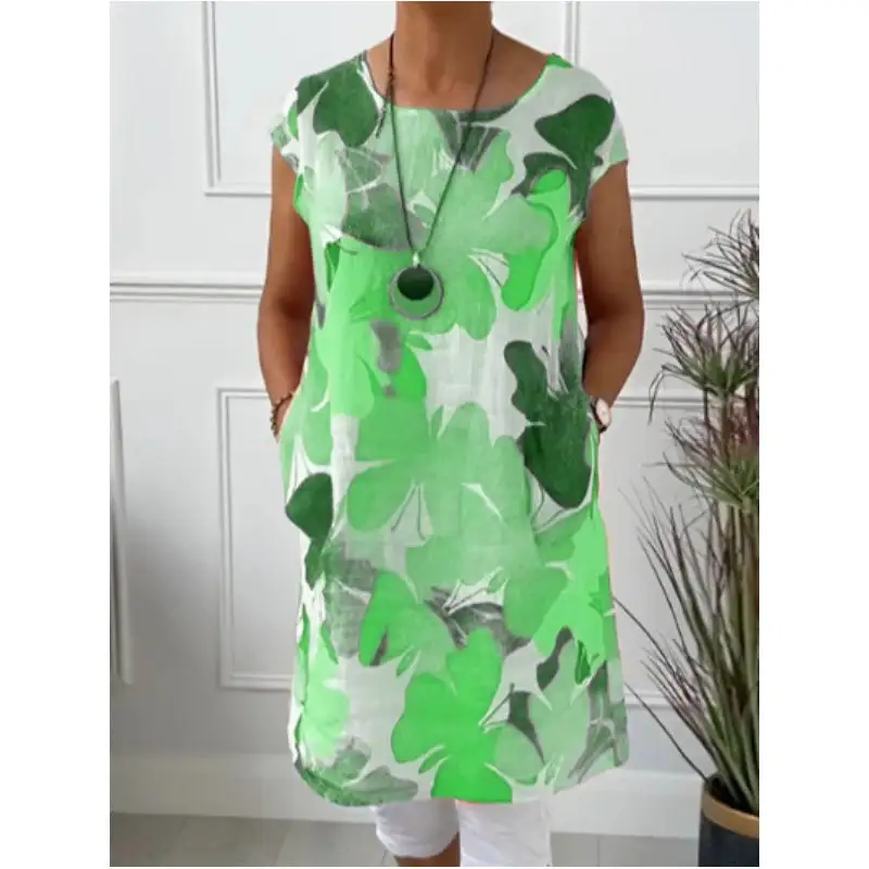 100% linen skirt with butterfly print for spring/summer