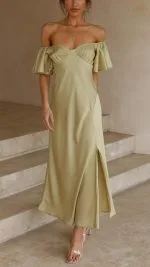 Butterfly Sleeve Off-Shoulder Dress