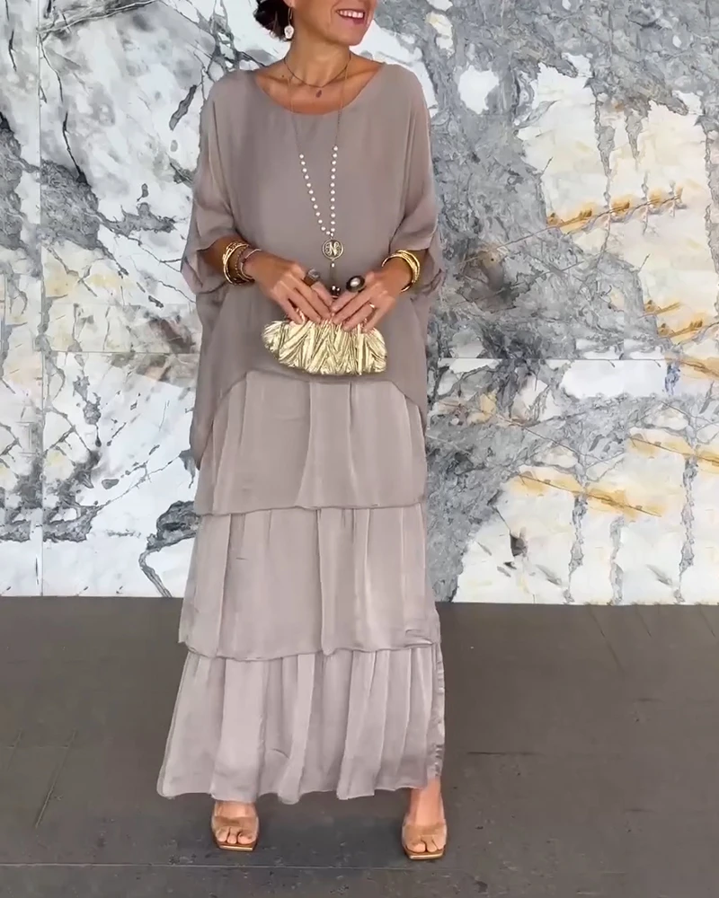 (2024 New Summer New Fashion) ARTISTIC STYLE CHIFFON LOOSE DRESS ✨BUY