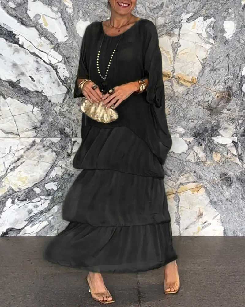 (2024 New Summer New Fashion) ARTISTIC STYLE CHIFFON LOOSE DRESS ✨BUY