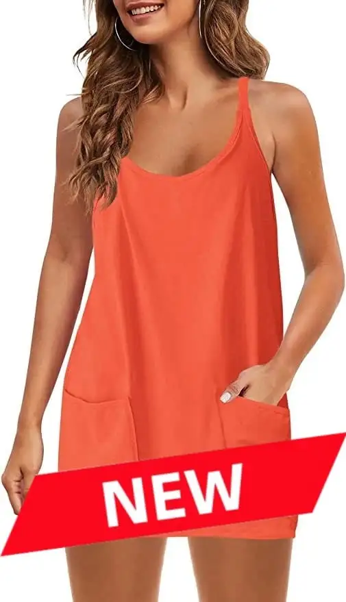 Women's Sleeveless Summer Dress with Shorts