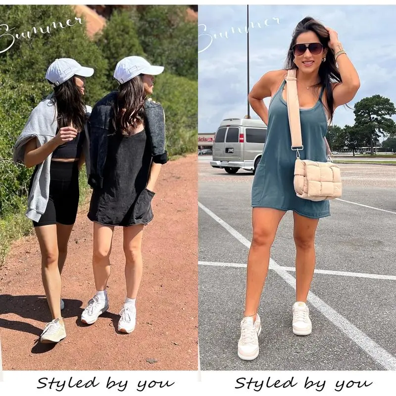 Women's Sleeveless Summer Dress with Shorts