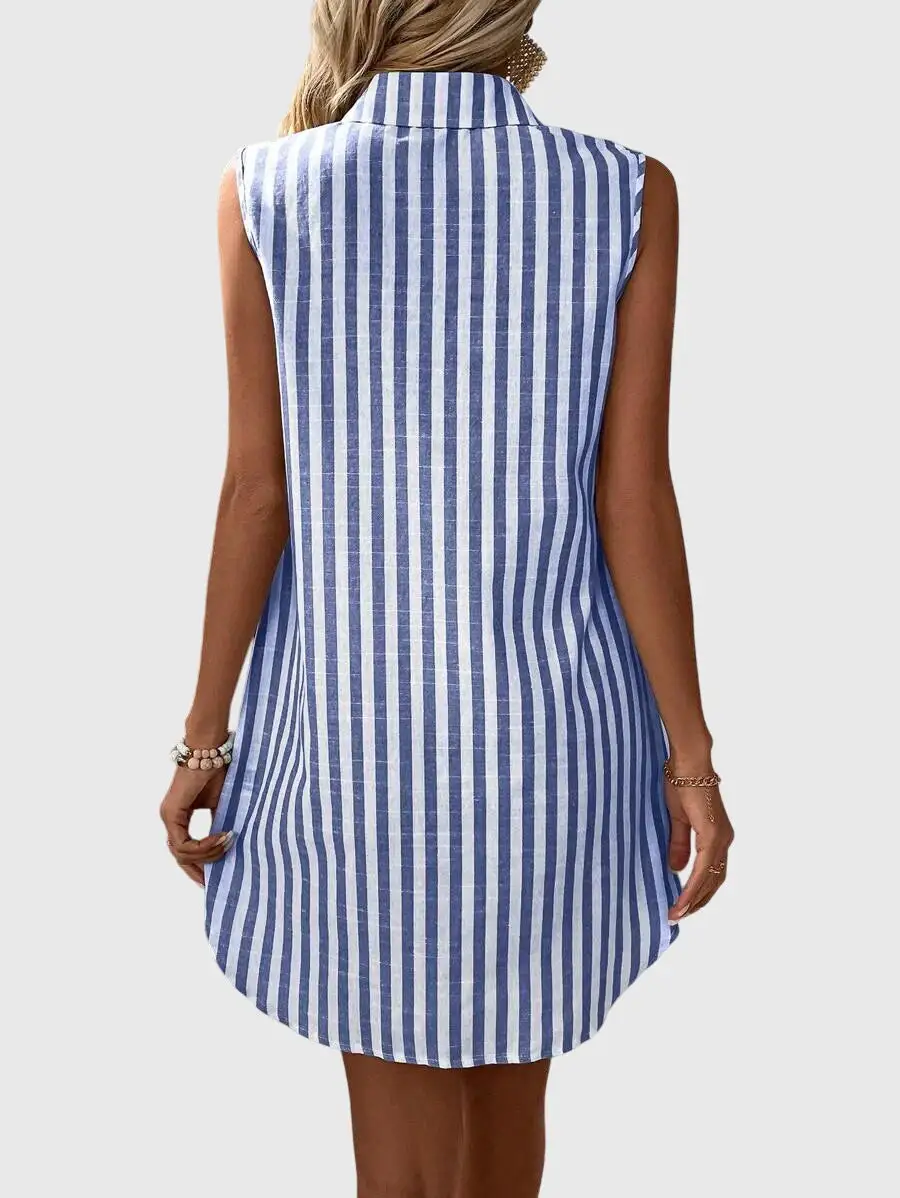 Striped Shirt Dress