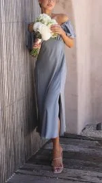 Butterfly Sleeve Off-Shoulder Dress
