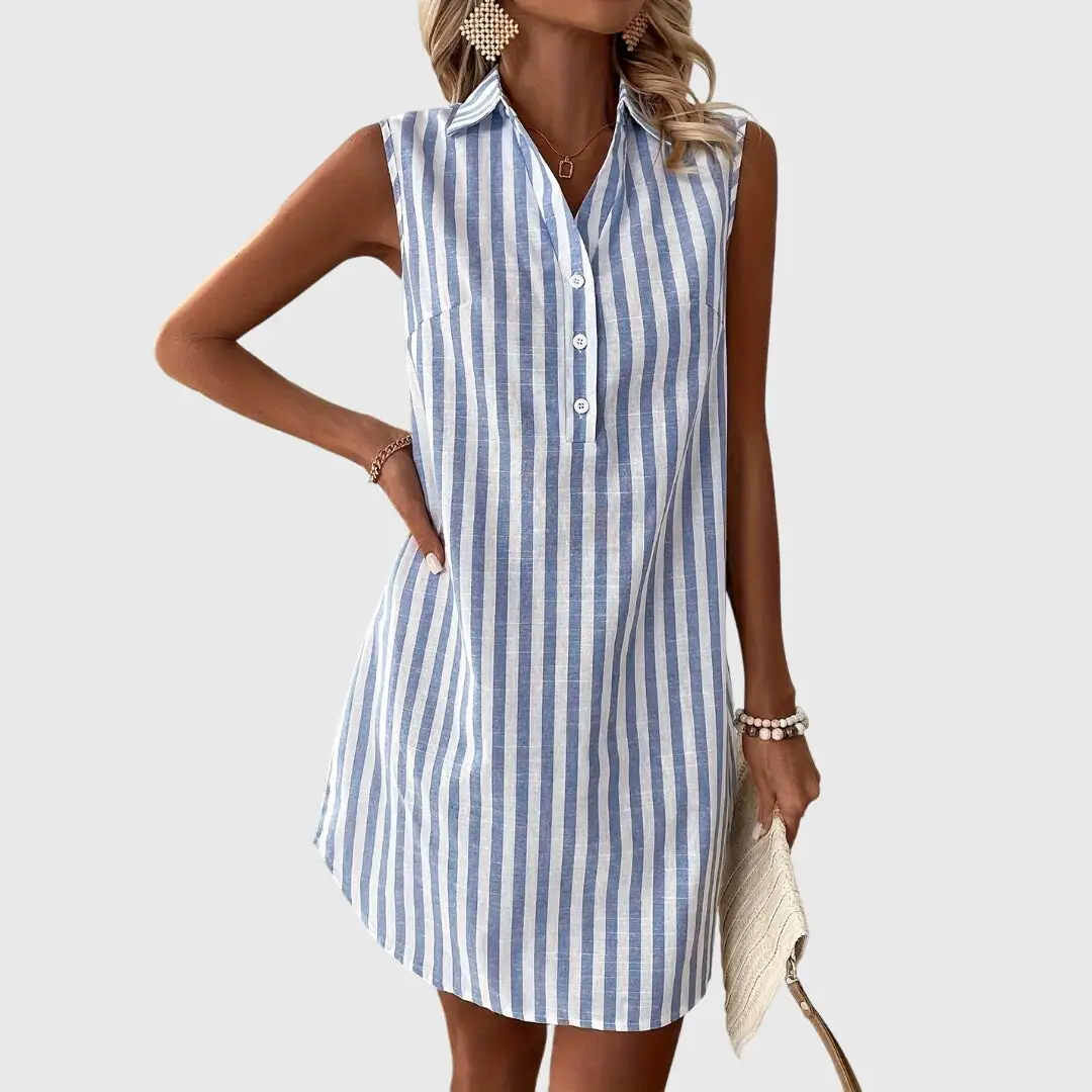 Striped Shirt Dress
