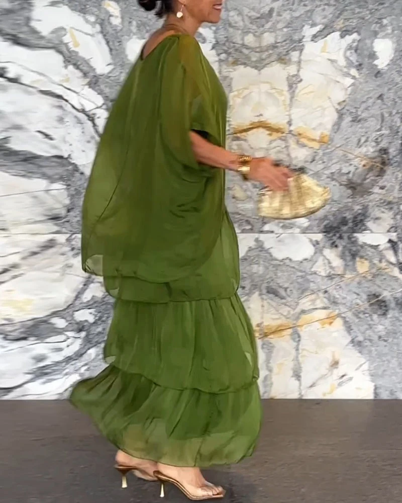 Summer New Fashion) ARTISTIC STYLE CHIFFON LOOSE DRESS ✨