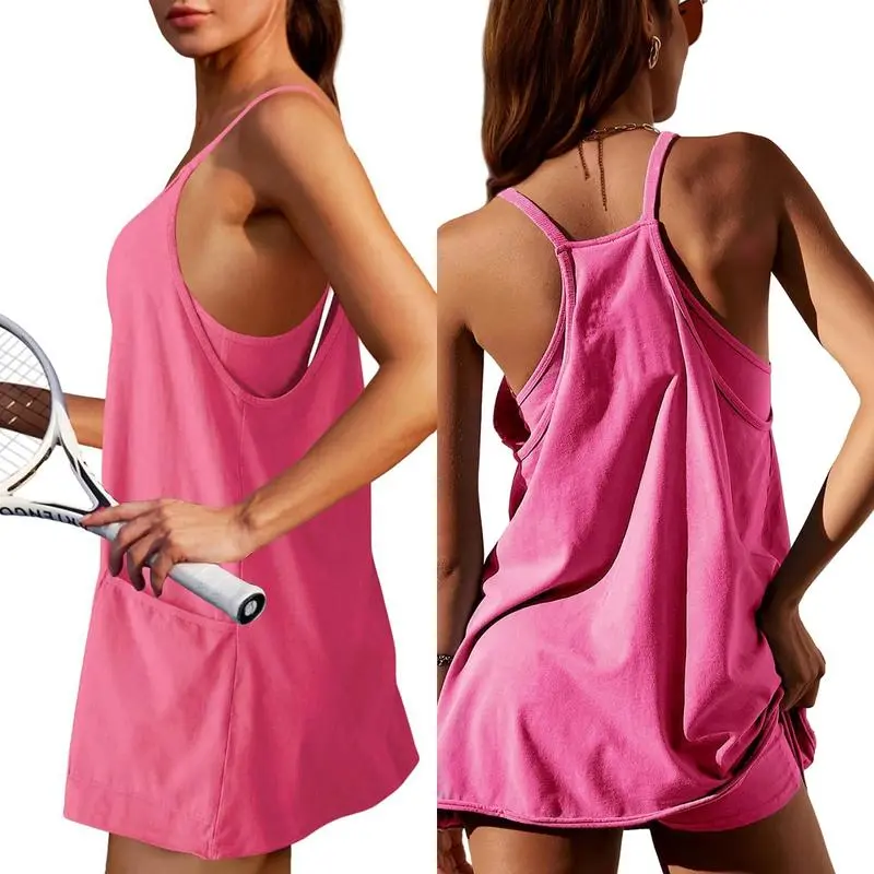 Women's Sleeveless Summer Dress with Shorts