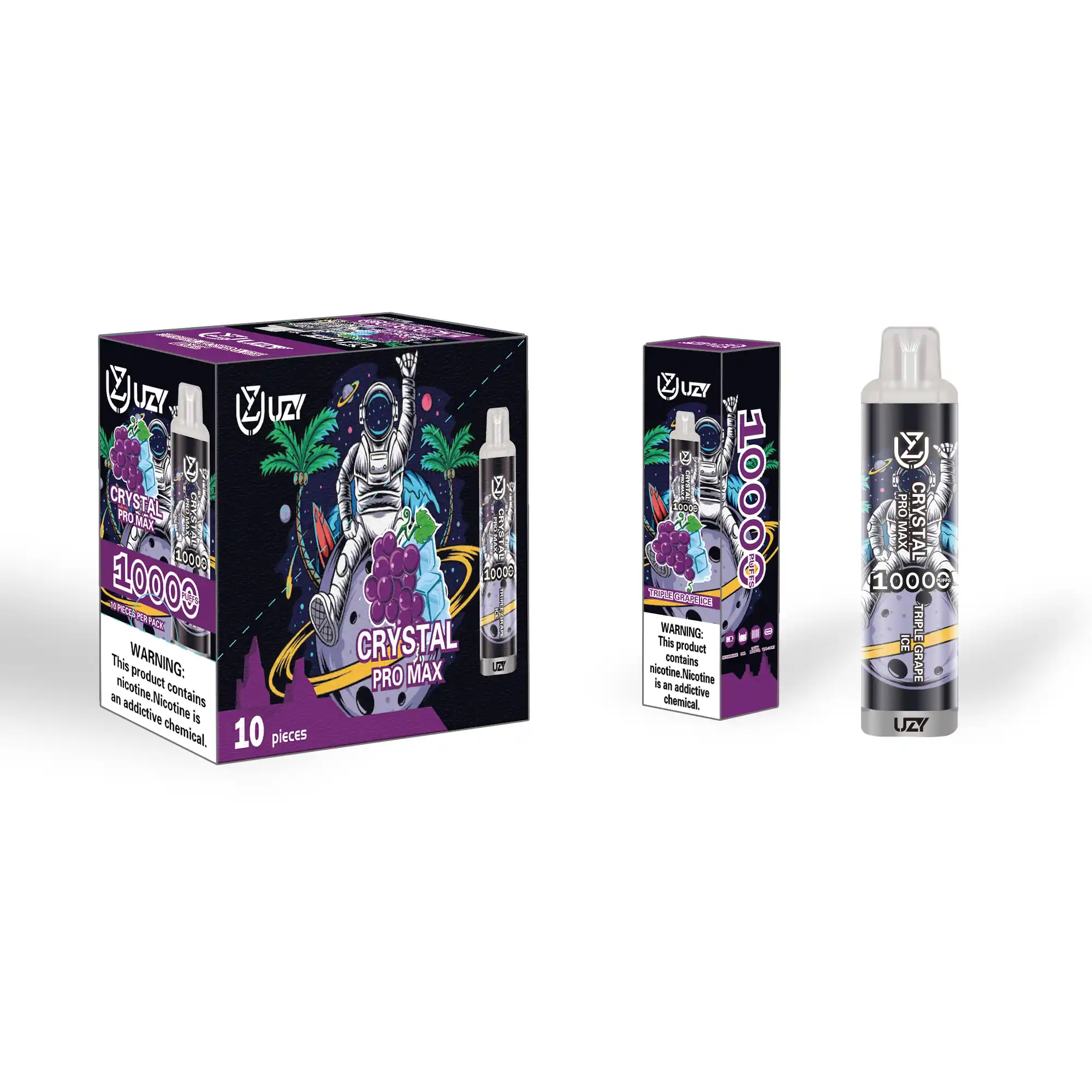 Uzy-Crystal-Pro-Max-10k-Puff-Space-Man-Vape-Crystal-Disposable-Vape-Bulk-Triple-Grape-Ice-Vape-Flavor-In-Devil-Vape.webp