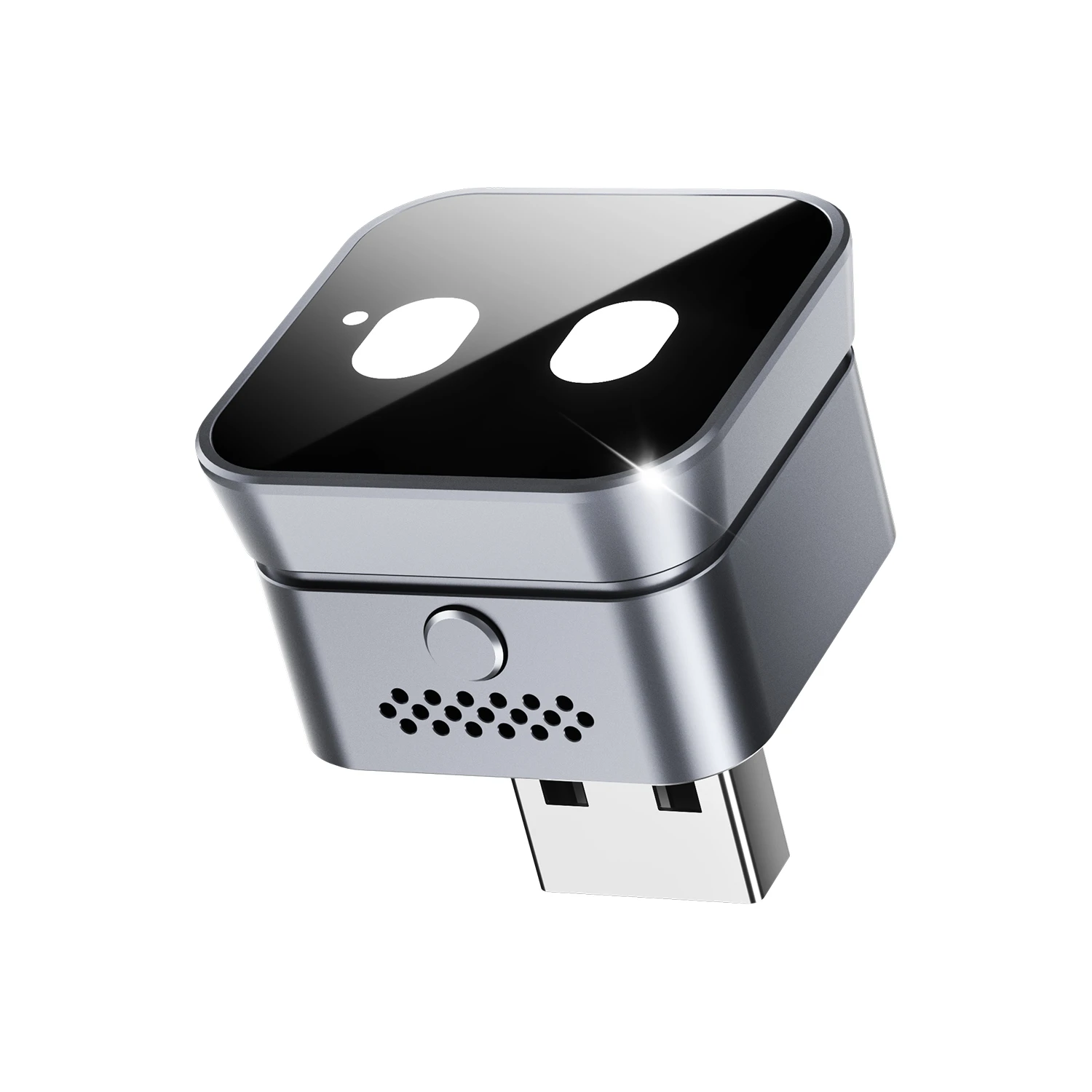Mini Cube Wireless CarPlay & Android Auto Adapter with Dynamic Animated Face | Model CXZ581 - hover