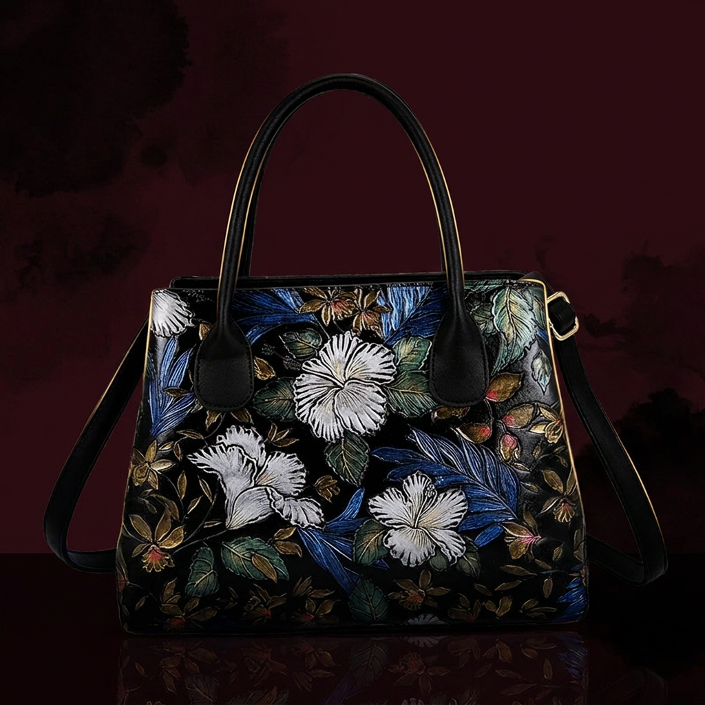 Painted Embossed Retro Bag