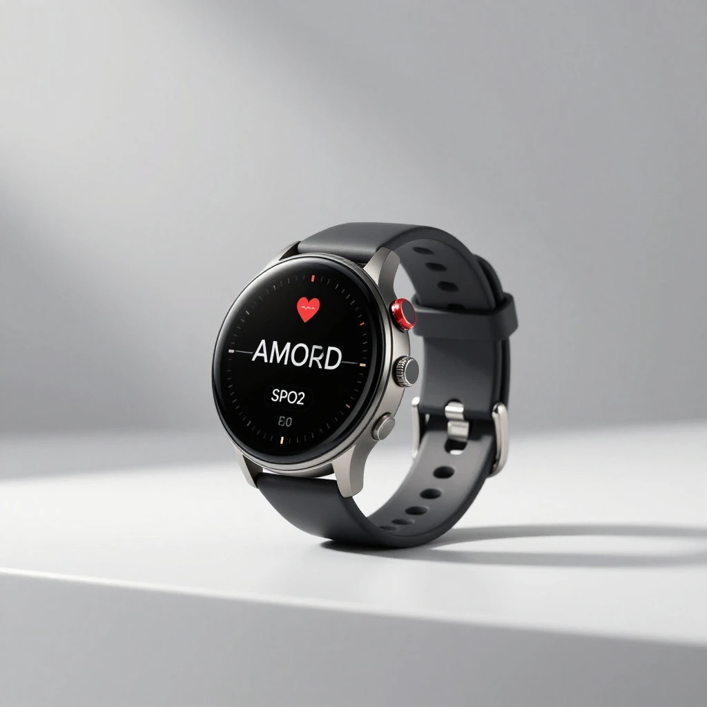 PulseTrack Pro Smartwatch with Advanced Health Tracking, Customizable AMOLED Display, Ideal for Fitness Enthusiasts