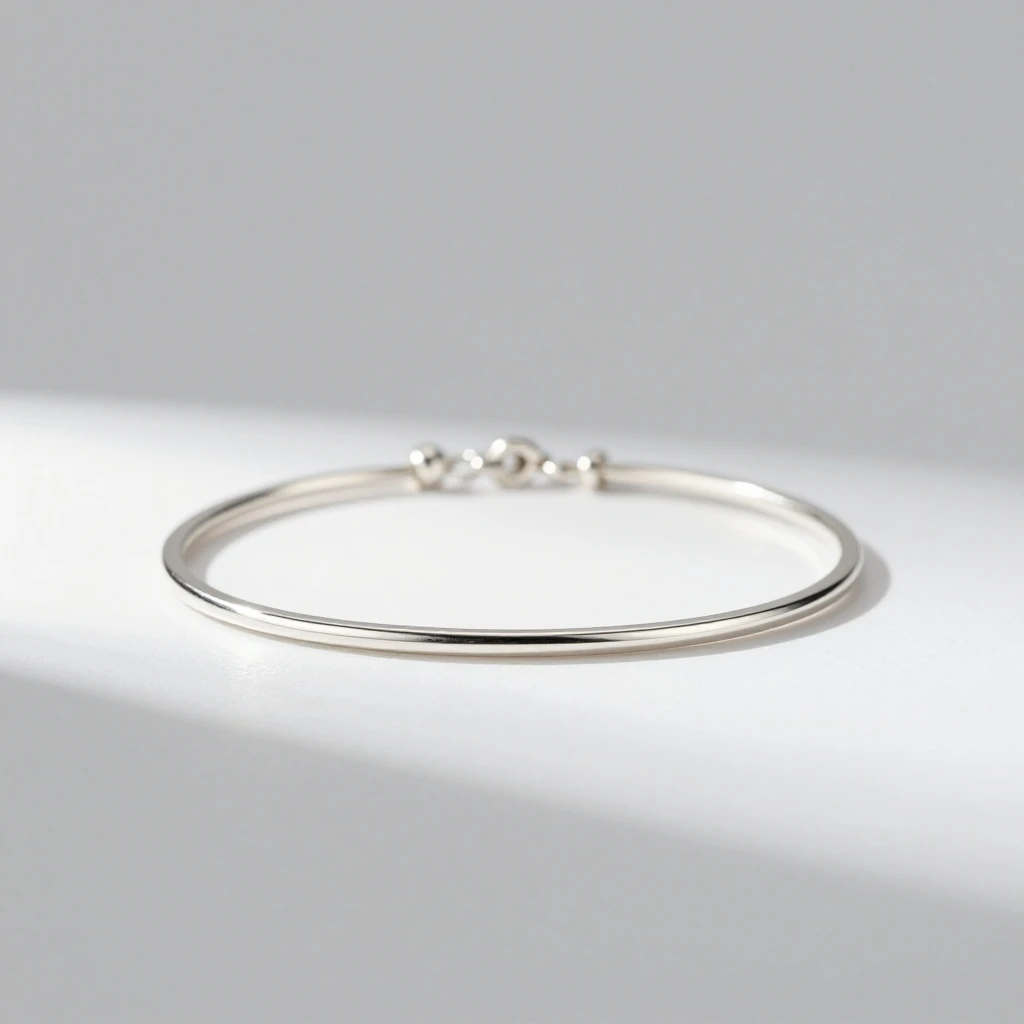 [Example]Minimalist Bar Bracelet - Sterling Silver Modern Accessory for Women