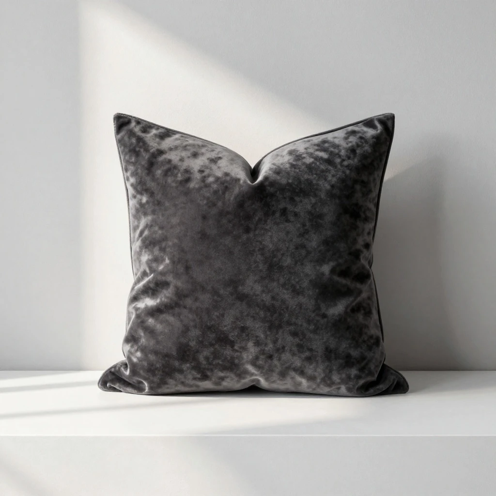 [Example]Luxurious Velvet Throw Pillow for Living Room/Bedroom - Elegant Textured Design