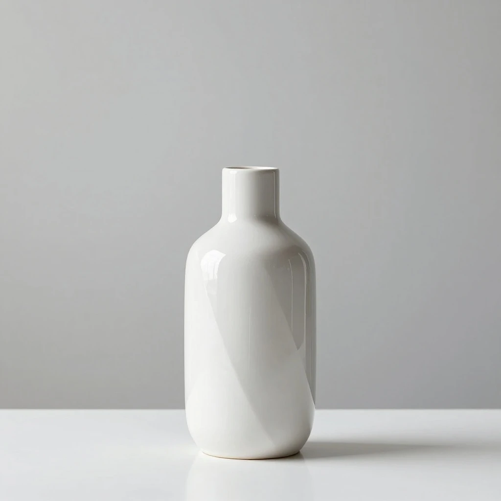 [Example]Modern Ceramic Vase with Geometric Design - Sleek Centerpiece for Home Decor