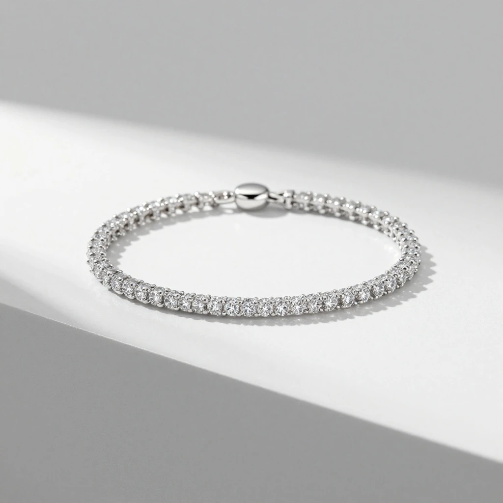 [Example]Luxury Diamond Stud Bracelet - Elegant Accessory for Special Occasions
