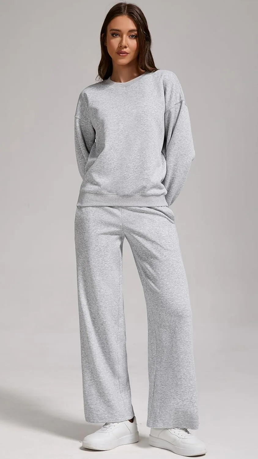 Women's 2-Piece Sweatshirt and Jogger Tracksuit Set - hover