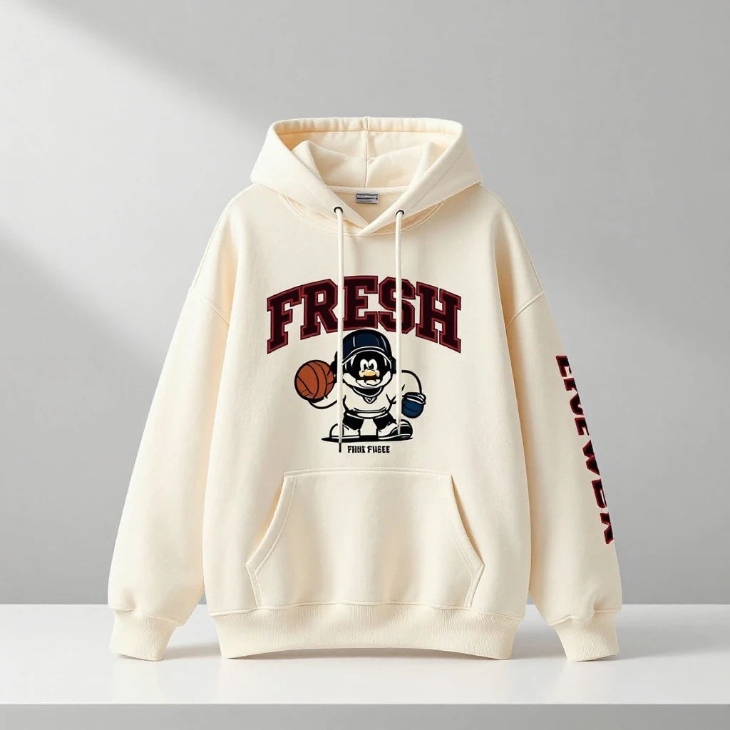 [Example]Oversized Streetwear Hoodie, Relaxed Fit with Bold Graphics, Comfortable Inner Lining for Casual Wear