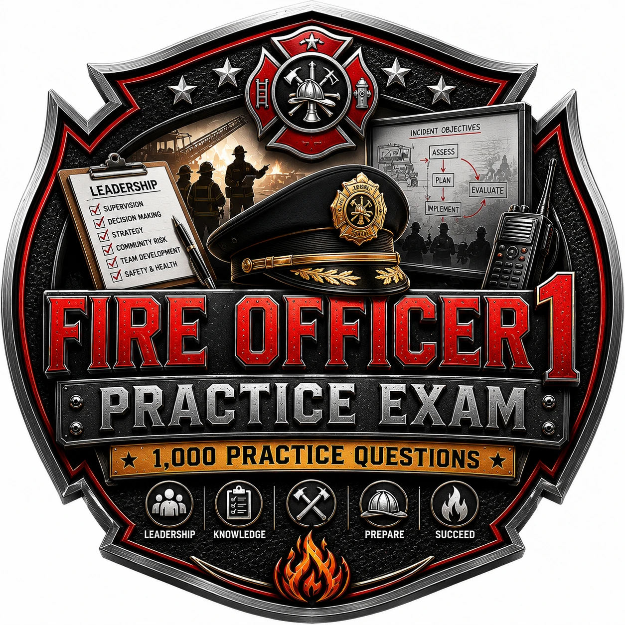 Fire Officer 1 Practice Exam Logo.png