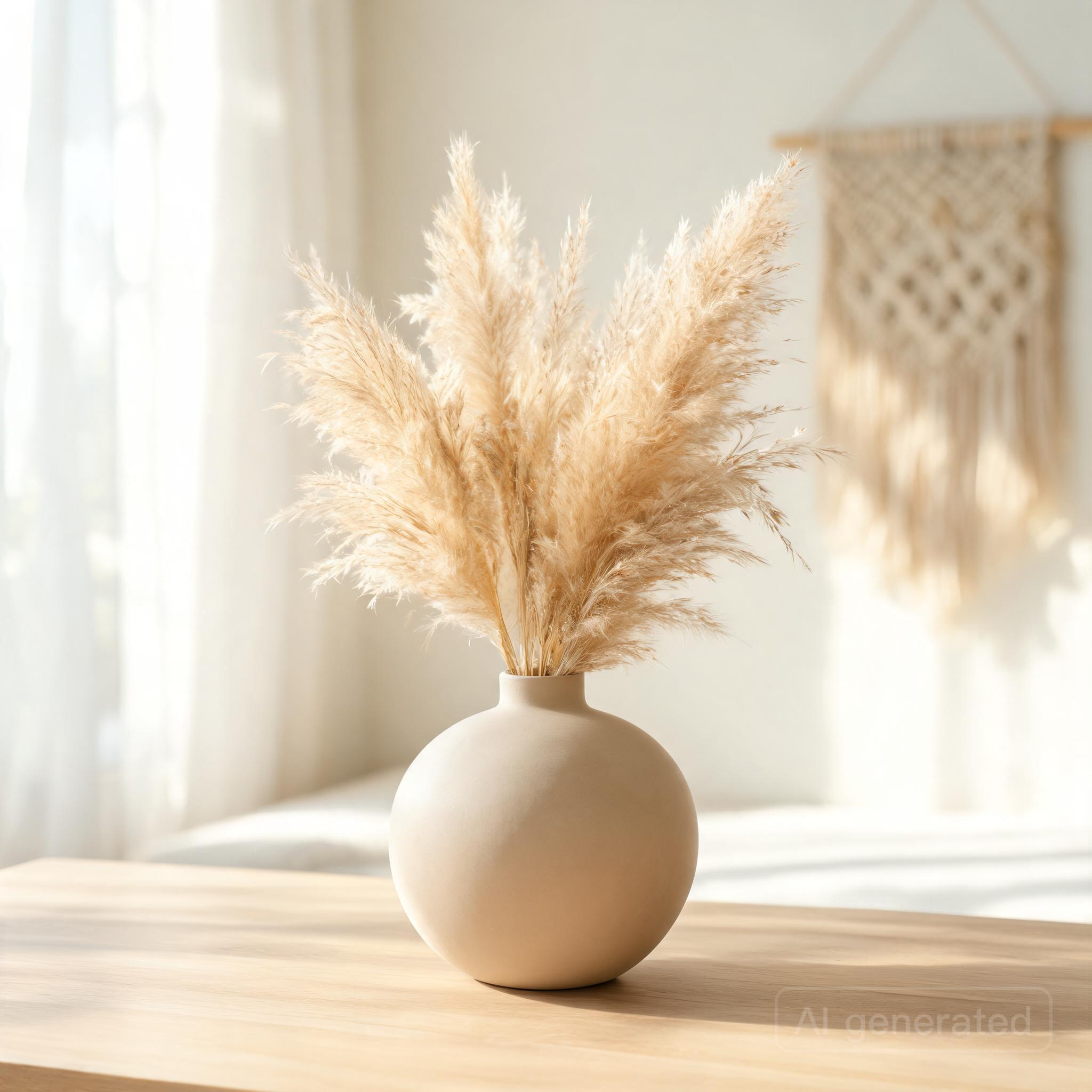 Dried Pampas Grass Arrangement