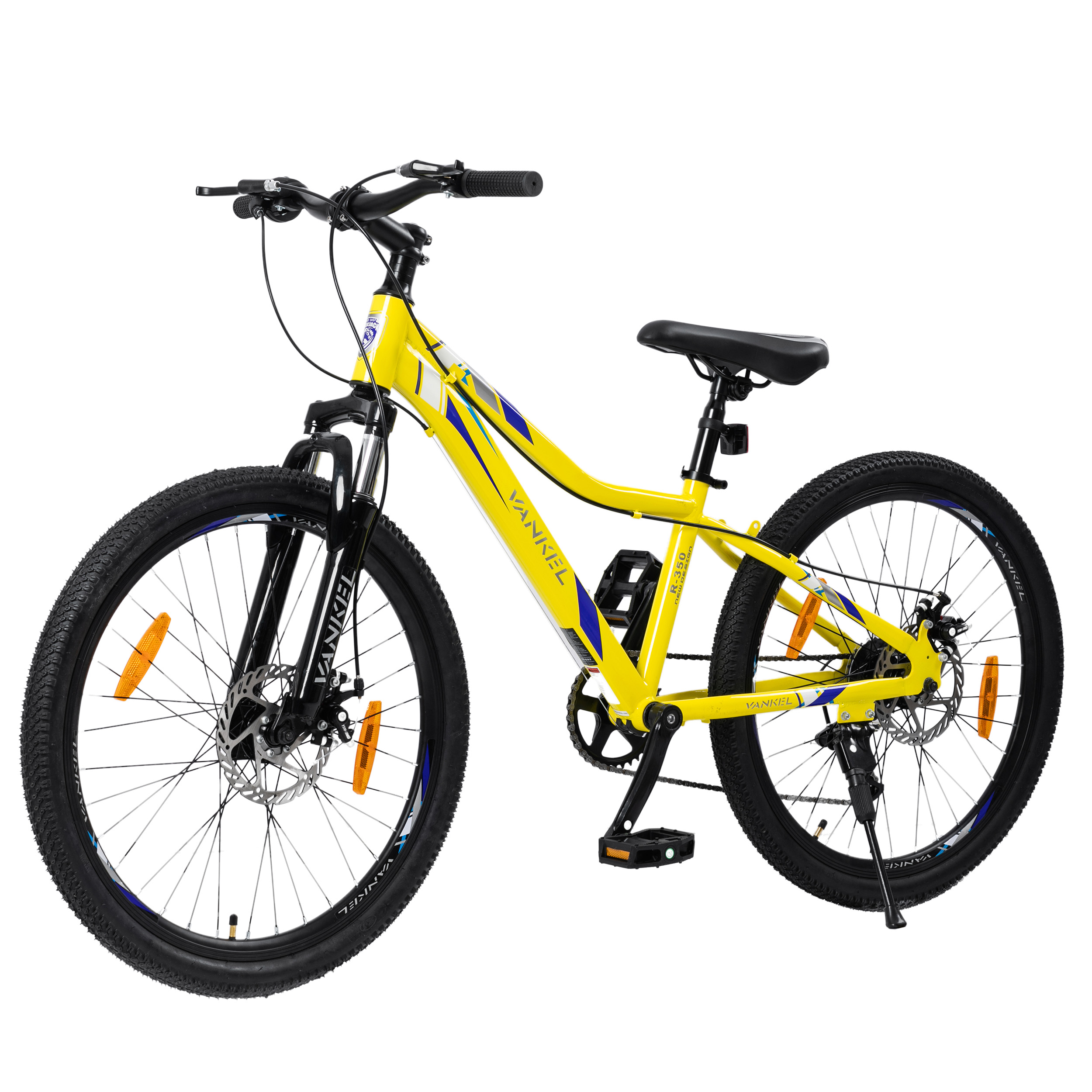 VANKEL VK02 24-Zoll-Fahrrad, Gelb, Ansicht 3