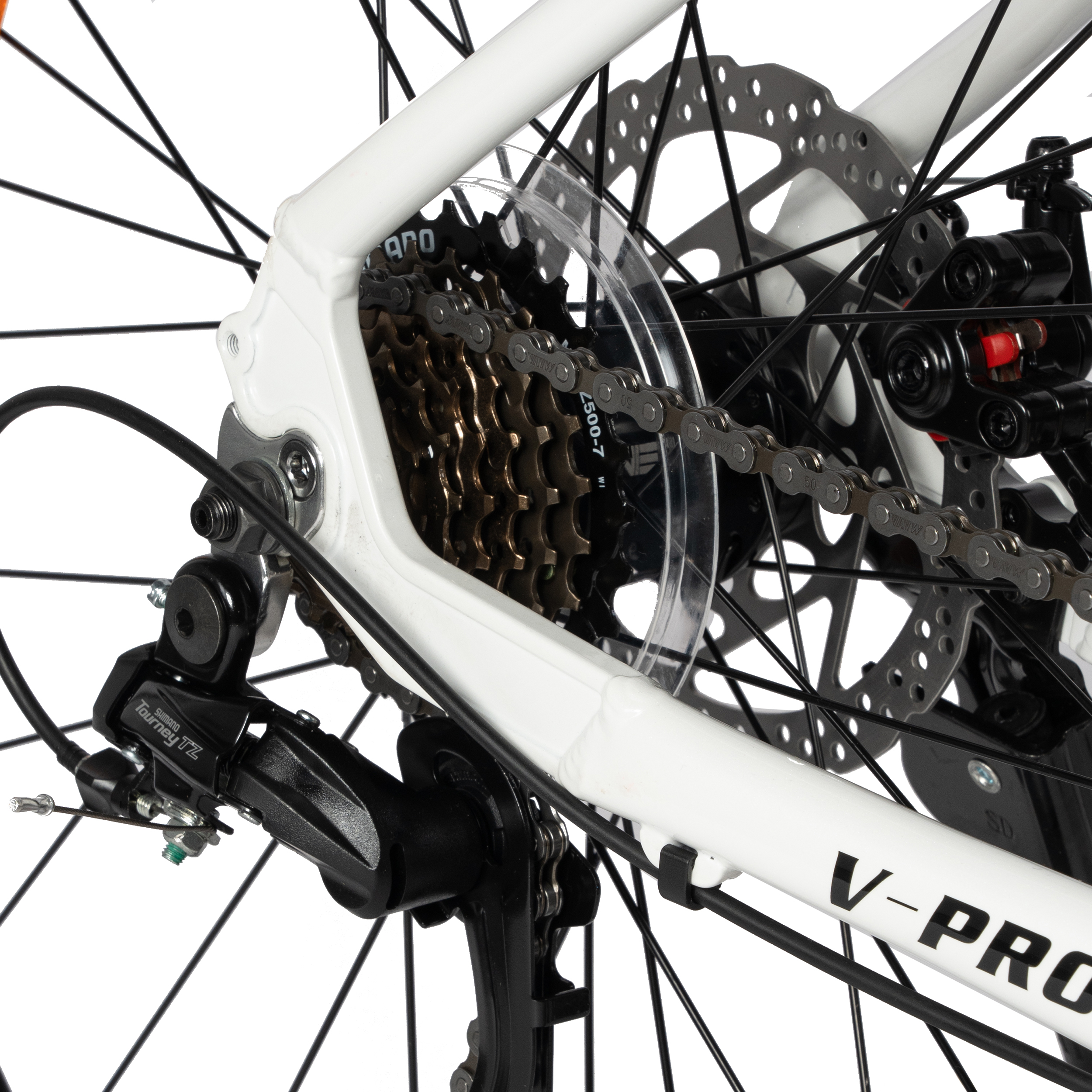 VANKEL VK03 28-Zoll-Fitnessbike, Weiß, Ansicht 3