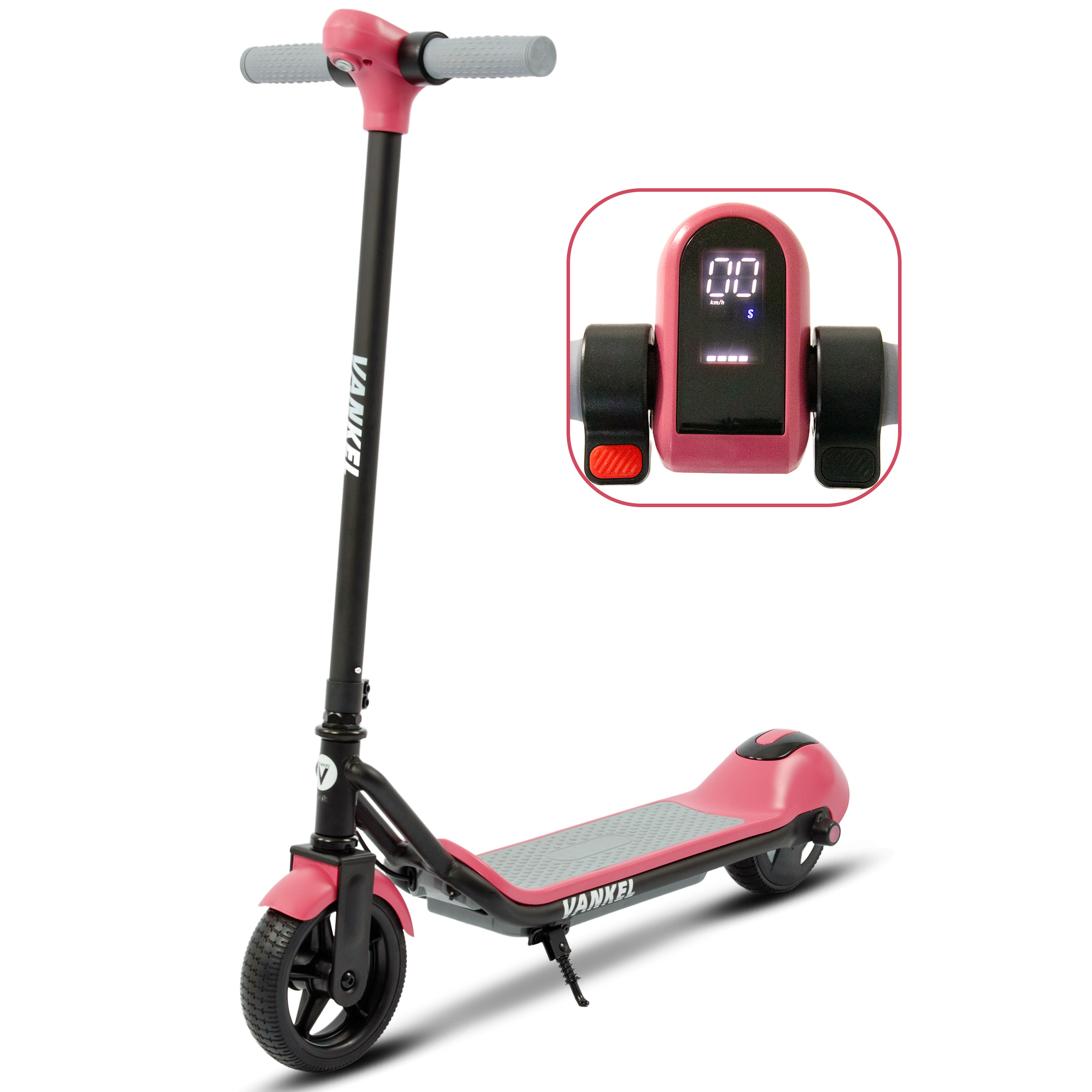 VANKEL E68 Kinder-E-Scooter, Rosa, Ansicht 3