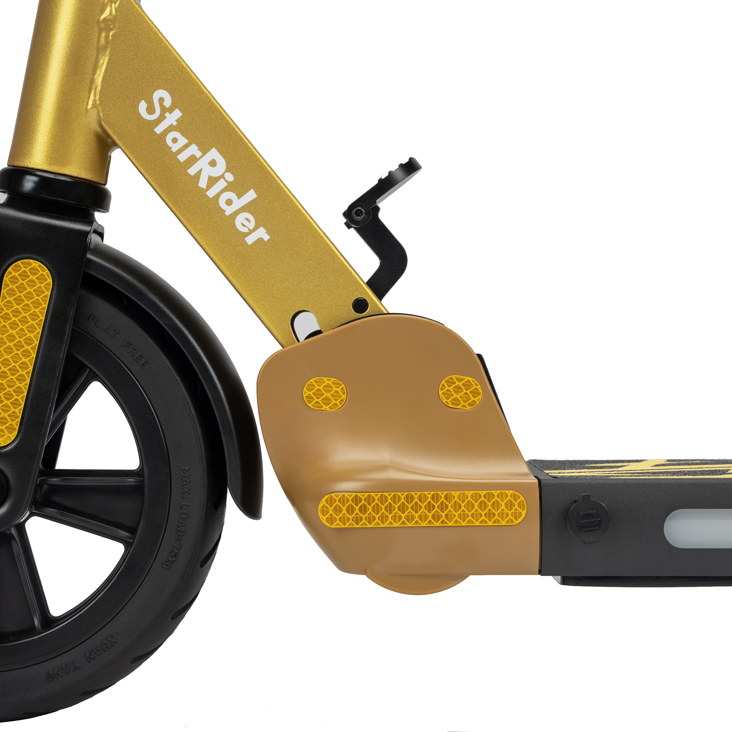 S01 Kinder-E-Scooter mit StarRider-Aufschrift, Gelb