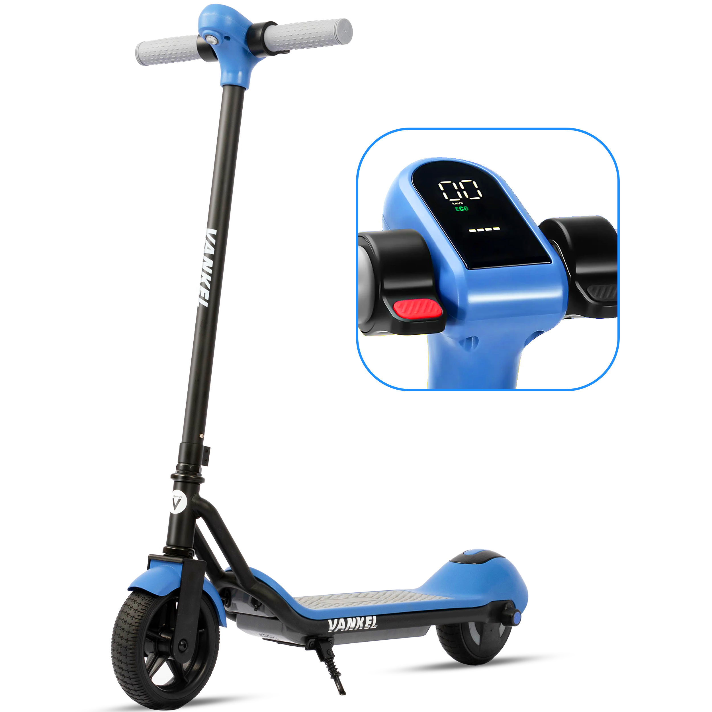 VANKEL E68 Kinder-E-Scooter, Blau, Ansicht 3