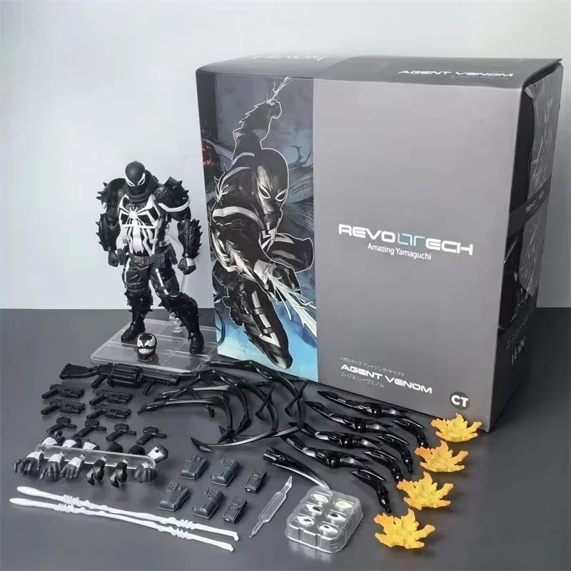 Kaiyodo Revoltech Venom Agent Yamaguchi PVC Figurine - Eugene Thompson Collectible Toy - hover