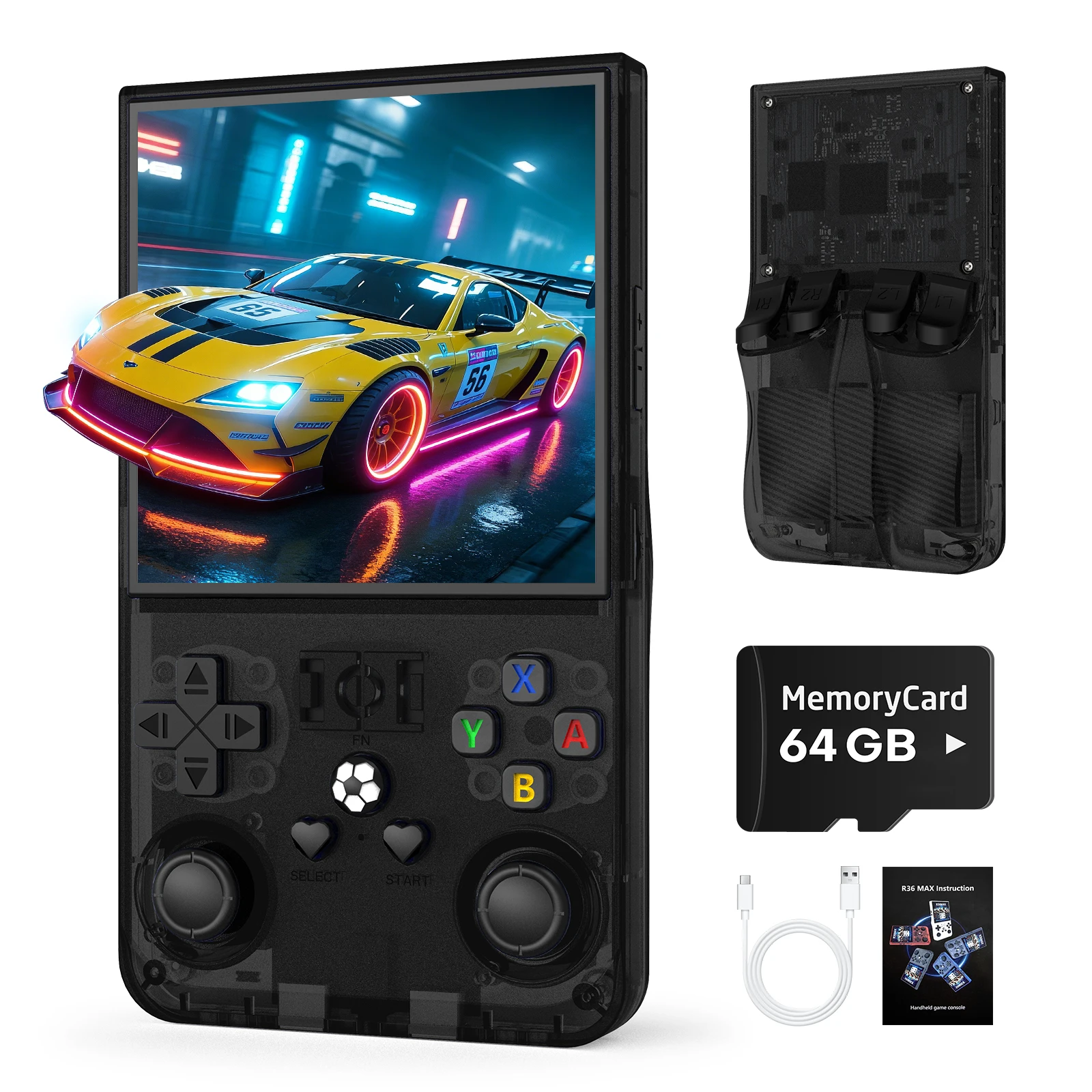 RG40 Retro Handheld Game Console RK3326 CPU Linux System 4 Inch IPS Screen RG40 Portable Pocket Video Game Player Boy Gifts