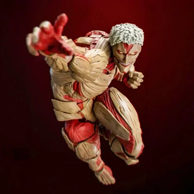 NEW Kaiyodo  Revoltech AMAZING YAMAGUCHI Attack on Titan Eren Jaeger Armored Titan Female Titan Action Figures Model Toy - hover