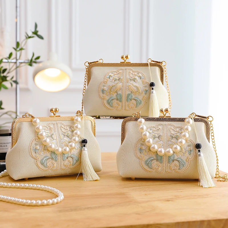 Embroidered Chinese-style Handbag Women's Bag Shoulder And Crossbody